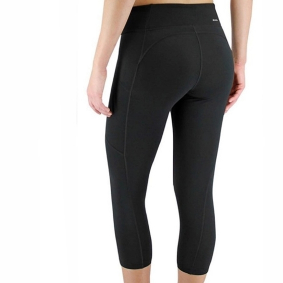 ADIDAS CLIMATE CAPRI LEGGINGS BLACK SIZE MEDIUM - Picture 3 of 6